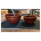 (2) Marcrest Daisy & Dot Crock Bowls