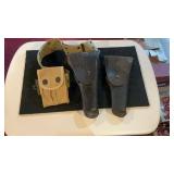 (2) Leather Military Pistol Holsters