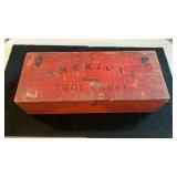 Antique American Tool Chest Full Of Tools