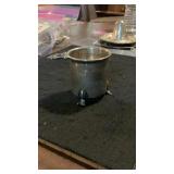 Small Footed Marked Sterling Toothpick Holder