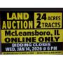 LAND AUCTION - McLEANSBORO, IL - 24 ACRES - 2 TRACTS