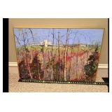 R White Original Framed Oil Landscape Painting