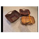 Mixed lot of 3 woven baskets Home Decor
