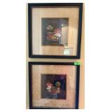 Set of 2 Framed Botanical Still Life Art Prints