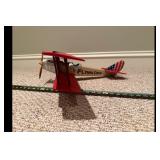 Red Flying Circus Biplane Model Collectible