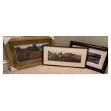 FINE ART INC Framed Landscape Art Prints Set 3