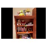 Mixed lot Brown Wooden Bookcase Home Goods