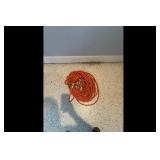 Heavy-Duty Coiled Extension Cord - Orange