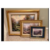 Mixed lot of Thomas Kinkade Framed Art Prints