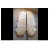 Mixed lot of Creamy White Sheepskin Rugs