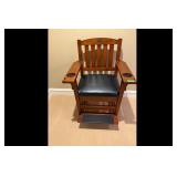 Brunswick Spectator Chair Brown Black Cup Holders