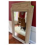 Ornate Classical Floor Mirror Antiqued Glass