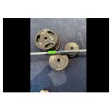 Standard Barbell Cast Iron Weight Plate Set 95 lbs