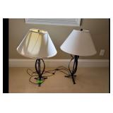 Mixed lot of Wrought Iron Style Table Lamps