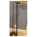 Brass Pharmacy Style Adjustable Floor Lamp