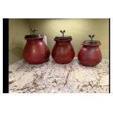 Mixed lot of Home Decor Red Canisters Art Prints
