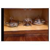 Silver-Plated Serving Dish Lot