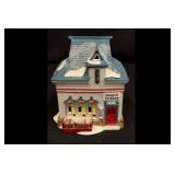 Christmas Village Beard Barber Shop Figurine