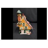 Gingerbread Style Christmas Village House Tall...