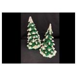 Department 56 Christmas Village Snow Pine Trees...