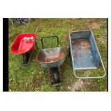 Mixed lot Wheelbarrows Garden Cart Red Blue