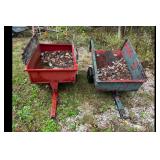 Mixed lot of 2 Used Garden Utility Carts