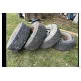 Set of 4 Used All-Terrain Tires Rims LT31575R16