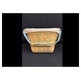 Longaberger Woven Basket Blue Accent Liner