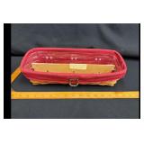 Longaberger Woodcrafts Basket Red Liner