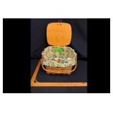 Longaberger Woven Basket with Liner and Lid