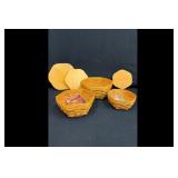 Longaberger Lot 3 Baskets 3 Lids