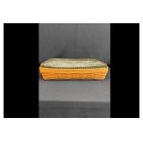 Longaberger basket with protector Brown