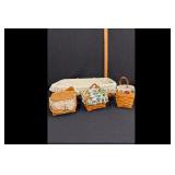 Mixed lot of Longaberger assorted baskets...