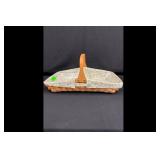 Longaberger Tan Woven Basket with Liner