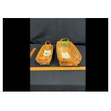 Mixed lot of Longaberger 2 baskets 1994 protectors