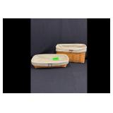 Mixed lot of Longaberger Woven Baskets Liners
