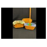 Mixed lot of Longaberger Dresden  small baskets