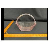 Longaberger Collector Club Pink Glass Basket