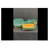 Longaberger Desktop Protector Woven Basket Set...