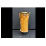 Longaberger Woven Basket with Metal Stand