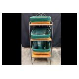 Longaberger 3 Tier Basket Stand with Protectors