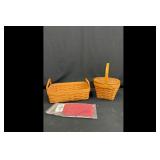 Mixed lot of Longaberger Small Lidded Baskets...