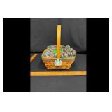 Longaberger 1998 Happy Easter Basket Liner Tie-on