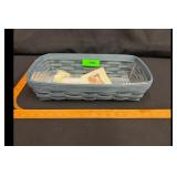 Longaberger Blue Rectangular Basket Protector