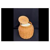 Longaberger Woven Basket with Wooden Lid