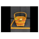 Longaberger 1995 Christmas Cranberry Basket Red