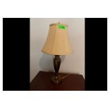 Beige Brass Finish Table Lamp