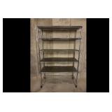 Seville Classics 6 Tier Rolling Wire Rack