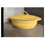 Calphalon Yellow Enamel Cast Iron Dutch Oven