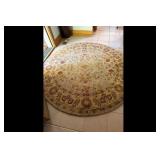 Safavieh CL324A 6 Round Wool Rug Green Gold